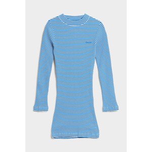 ŠATY GANT D2. STRIPED RIB POLO DRESS modrá 122/128