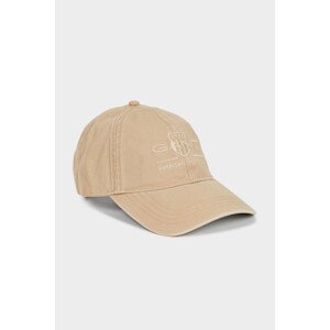 KŠILTOVKA GANT D2. TONAL ARCHIVE SHIELD CAP hnědá None