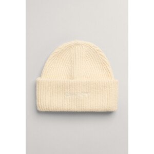 ČEPICE GANT D1. SOFT MIX RIB BEANIE bílá None