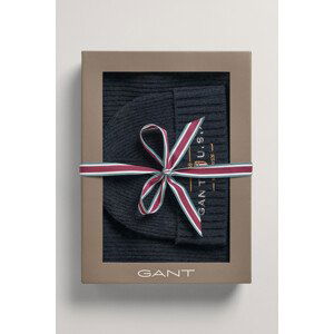 SET ČEPICE A ŠÁLA GANT D1. UNISEX. SCARF BEANIE GIFT BOX modrá None