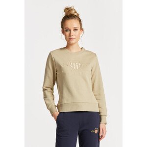 MIKINA GANT REG TONAL SHIELD C-NECK SWEAT hnědá XL