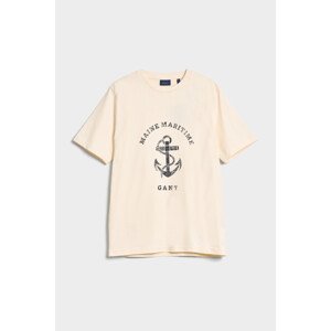 TRIČKO GANT D2. MARITIME T-SHIRT bílá XL