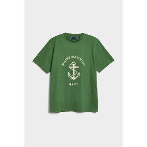 TRIČKO GANT D2. MARITIME T-SHIRT zelená M