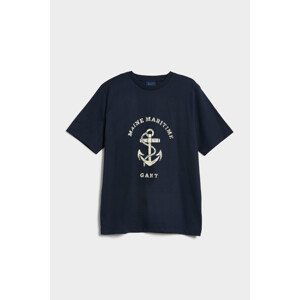 TRIČKO GANT D2. MARITIME T-SHIRT modrá M