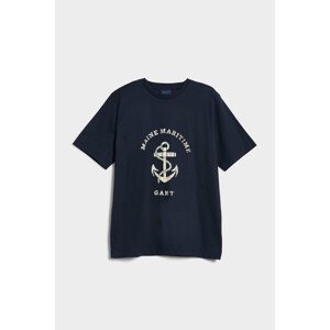 TRIČKO GANT D2. MARITIME T-SHIRT modrá L