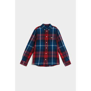 KOŠILE GANT D1. PLAID FLANNEL SHIRT červená 122/128