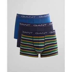 SPODNÍ PRÁDLO GANT STRIPE TRUNK 3-PACK modrá XL