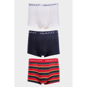 SPODNÍ PRÁDLO GANT STRIPE TRUNK 3-PACK červená XL