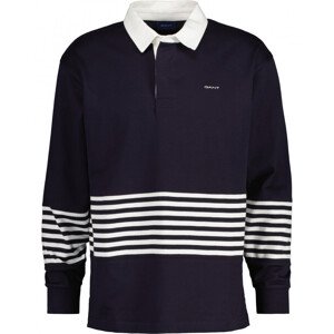 POLOKOŠILE GANT D2. STRIPED HEAVY RUGGER modrá L