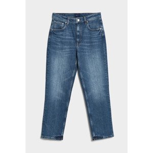 DŽÍNY GANT STRAIGHT CROPPED JEANS modrá 28