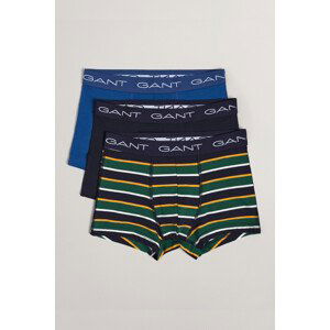 SPODNÍ PRÁDLO GANT BOY'S STRIPE TRUNK 3-PACK modrá 170