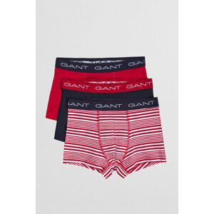 SPODNÍ PRÁDLO GANT BOY'S MARITIME STRIPE TRUNK 3-PACK červená 122/128