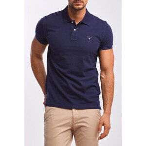 POLOKOŠILE GANT ORIGINAL SLIM PIQUE SS RUGGER modrá XL