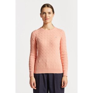 SVETR GANT STRETCH COTTON CABLE C-NECK oranžová XS