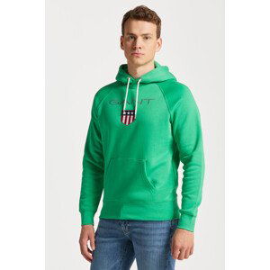 MIKINA GANT SHIELD HOODIE zelená L