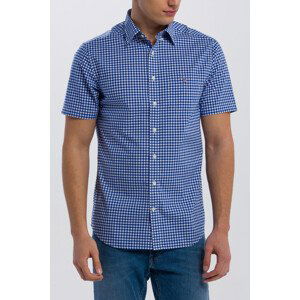 KOŠILE GANT REG BROADCLOTH GINGHAM SS BD modrá M