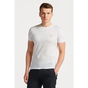 TRIČKO GANT SLIM MERCERIZED SS T-SHIRT bílá L