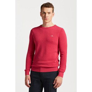 SVETR GANT COTTON PIQUE C-NECK růžová L