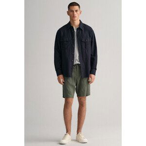 ŠORTKY GANT RELAXED LINEN DS SHORTS zelená S