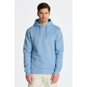 MIKINA GANT REG TONAL SHIELD HOODIE modrá XXXL