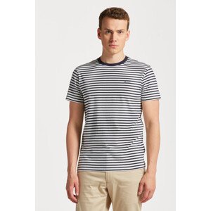 TRIČKO GANT STRIPED T-SHIRT modrá L