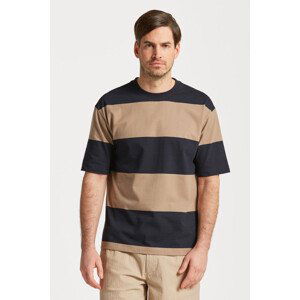 TRIČKO GANT BLOCK STRIPE T-SHIRT černá XXL