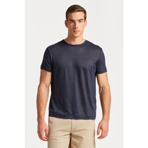 TRIČKO GANT LINEN REGULAR T-SHIRT modrá S