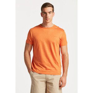 TRIČKO GANT LINEN REGULAR T-SHIRT oranžová S