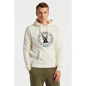 MIKINA GANT SAIL HOODIE bílá XXL