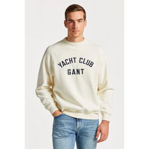 MIKINA GANT YACHT C-NECK RAGLAN bílá S