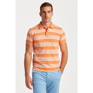 POLOKOŠILE GANT MULTI STRIPE SS PIQUE oranžová XL