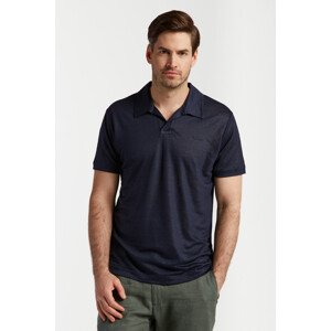 POLOKOŠILE GANT LINEN SOLID SS POLO modrá S