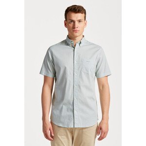 KOŠILE GANT REG MICRO PRINT SS SHIRT zelená S