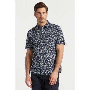 KOŠILE GANT REG FLORAL COTTON LINEN SS SHIRT modrá M