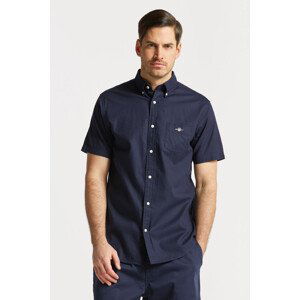 KOŠILE GANT REG COTTON LINEN SS SHIRT modrá M