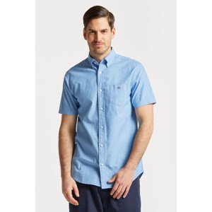 KOŠILE GANT REG COTTON LINEN SS SHIRT modrá S