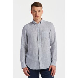 KOŠILE GANT REG LINEN STRIPE SHIRT bílá L