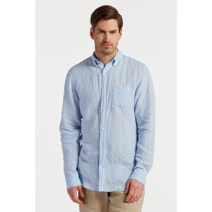 KOŠILE GANT REG LINEN STRIPE SHIRT modrá XL