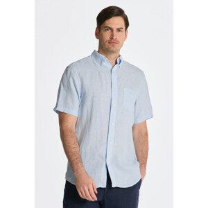 KOŠILE GANT REG LINEN STRIPE SS SHIRT modrá S