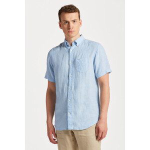 KOŠILE GANT REG LINEN SS SHIRT modrá XL