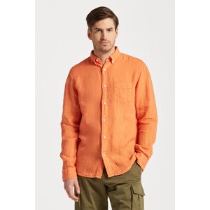 KOŠILE GANT REG UT GMNT DYED LINEN SHIRT oranžová XL