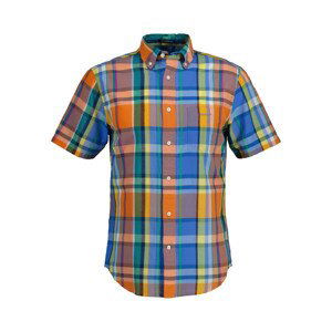 KOŠILE GANT REG UT COLORFUL MADRAS SS SHIRT oranžová L