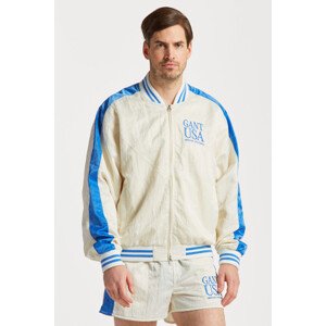 BUNDA GANT SATIN GANT VARSITY JACKET bílá S