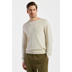 SVETR GANT COTTON LINEN C-NECK bílá S