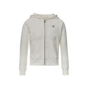 MIKINA GANT THE ORIGINAL FULL ZIP SWEAT HOODIE bílá 170