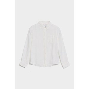 KOŠILE GANT LINEN LS BD SHIRT bílá 158/164