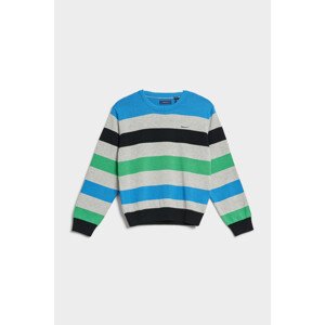 SVETR GANT KNITTED STRIPED C-NECK SWEAT modrá 134/140