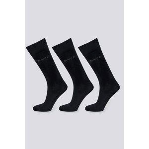 PONOŽKY 3-PACK GANT MERCERIZED COTTON SOCKS 3-PACK černá 40/42