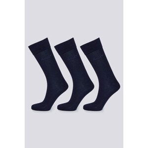 PONOŽKY 3-PACK GANT MERCERIZED COTTON SOCKS 3-PACK modrá 43/45