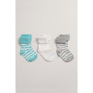 PONOŽKY 3-PACK GANT SOCKS 3-PACK modrá 10/12